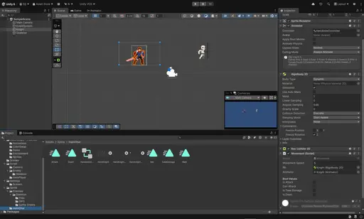 Devlog 1: Oyunun ilk hali, Ana karakter ve düşmanlar ekranda